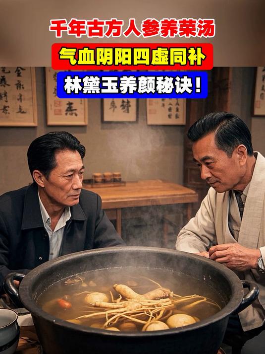 千年古方人参养荣汤,气血阴阳四虚同补,林黛玉养颜秘诀!