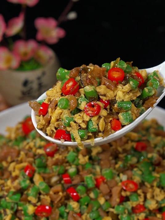 超好吃的外婆菜做法，外婆菜炒豆角