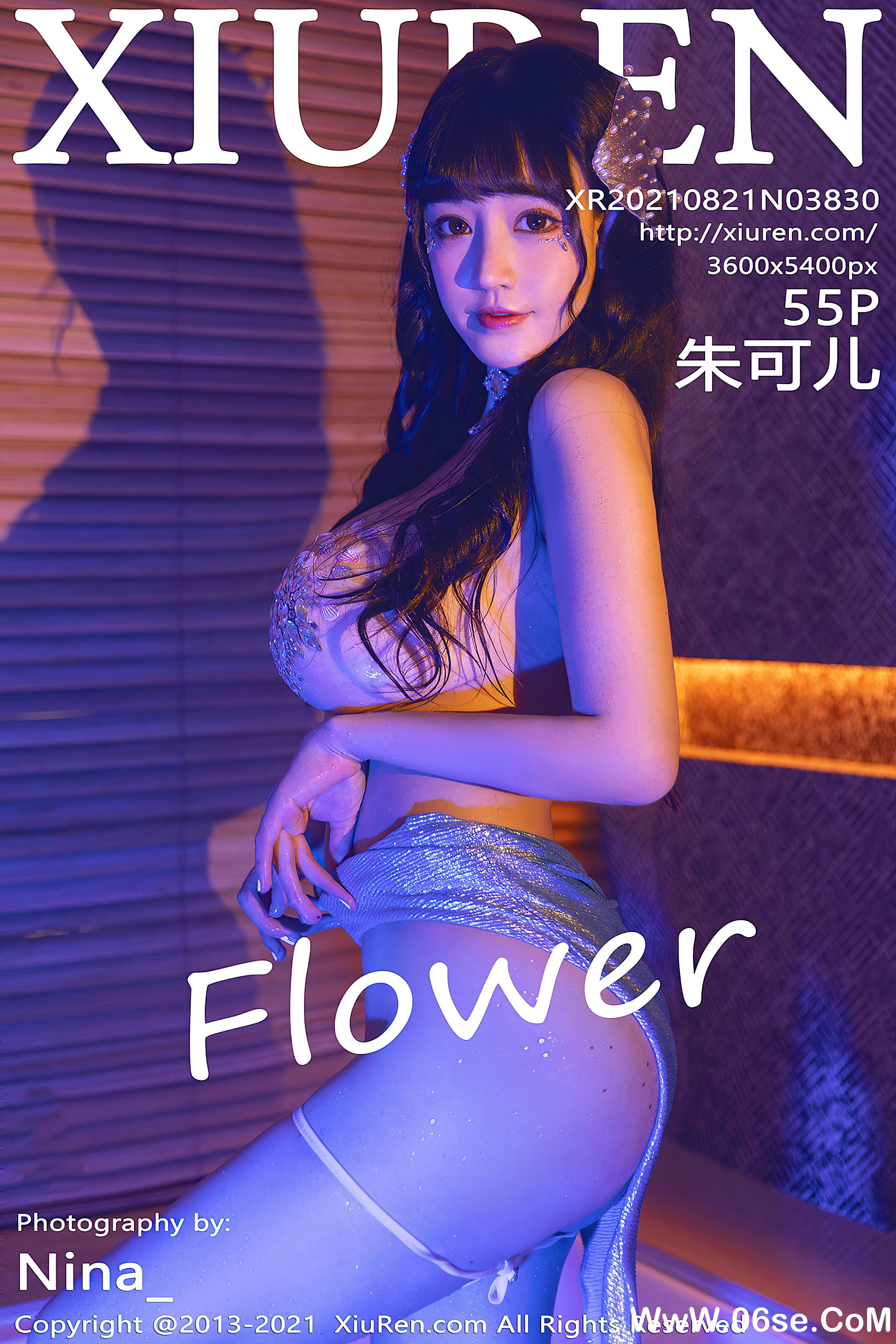 [XIUREN秀人网] 2021.08.21 NO.3830 朱可儿Flower[55+1P702M]-六色网