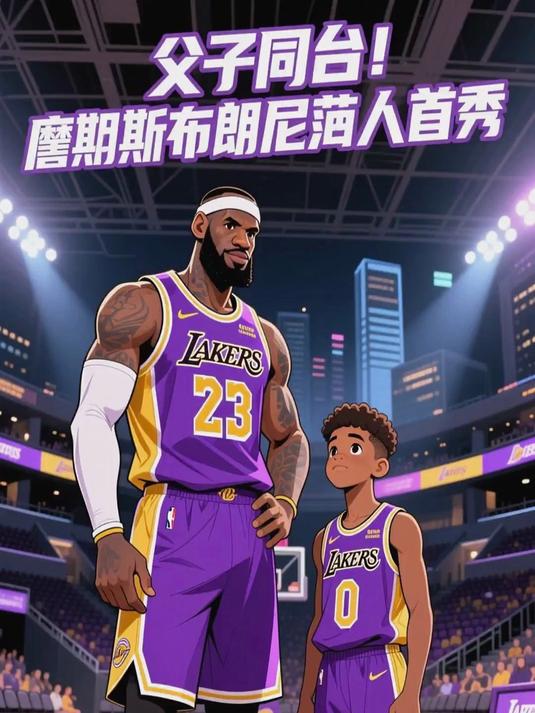 詹皇回归29分钟11+12激活全队布朗尼三分命中父子同场圆梦