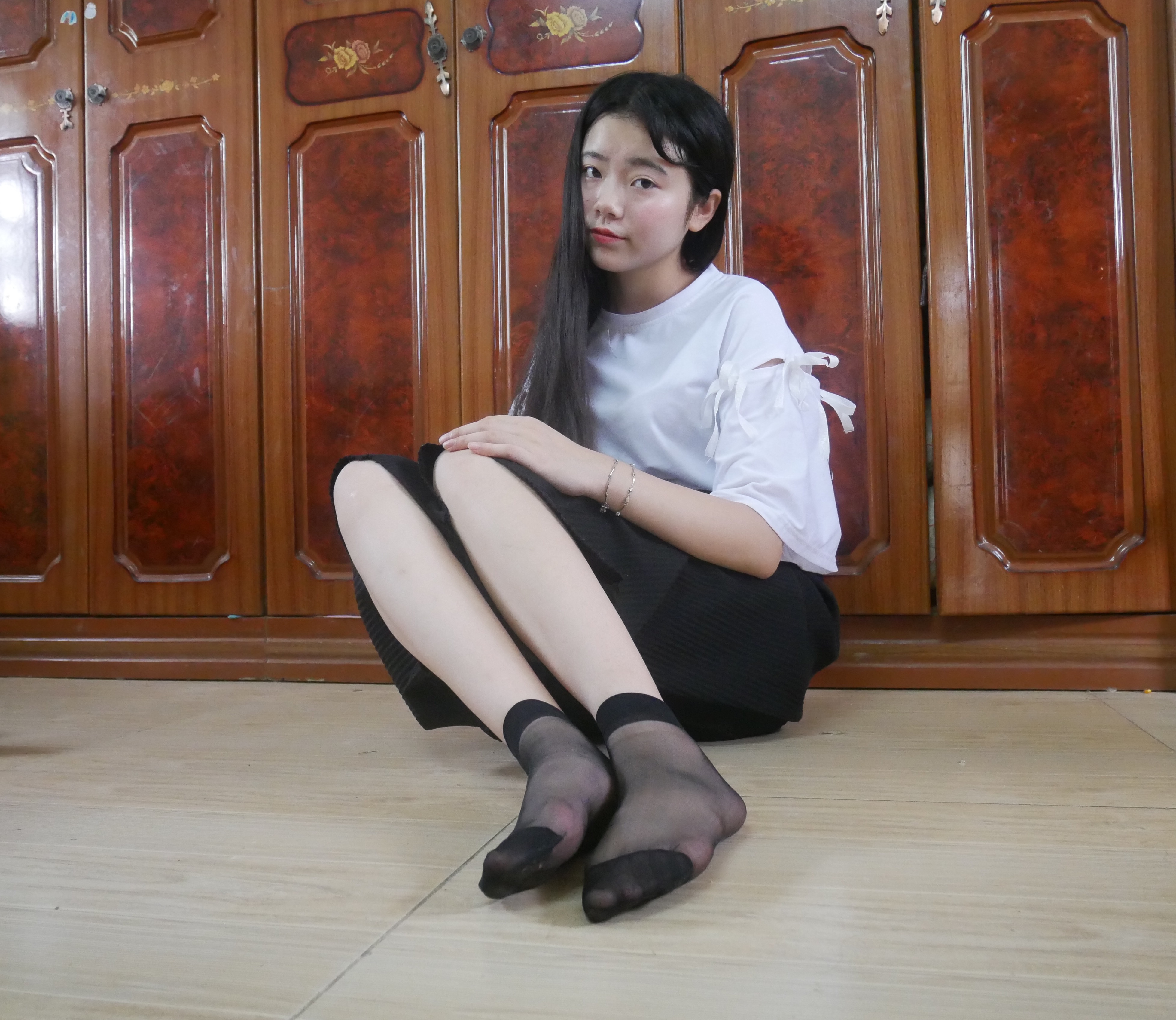 图片[27]-学妹校园寝室短丝系列009期 曹颖[112P138M]-六色网