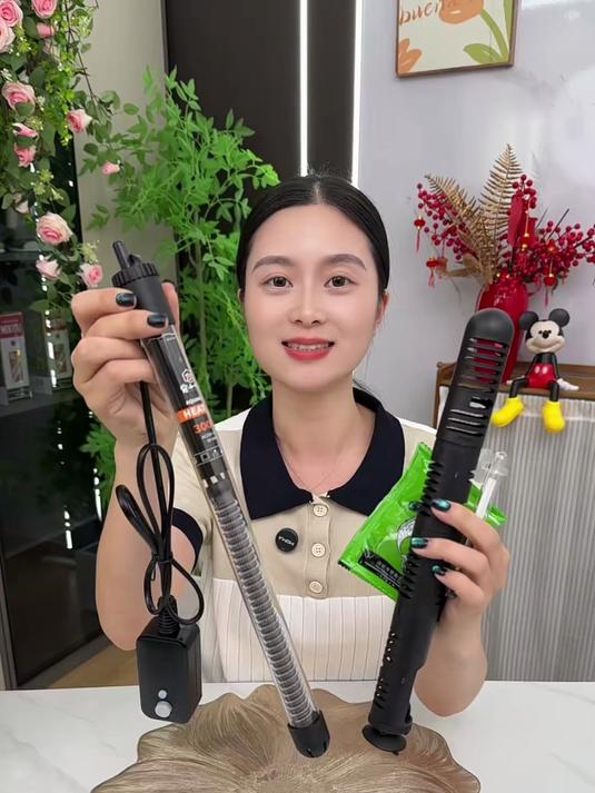 自动恒温水电热棒!石英防爆材质,小型鱼缸加温保温,安全又省心