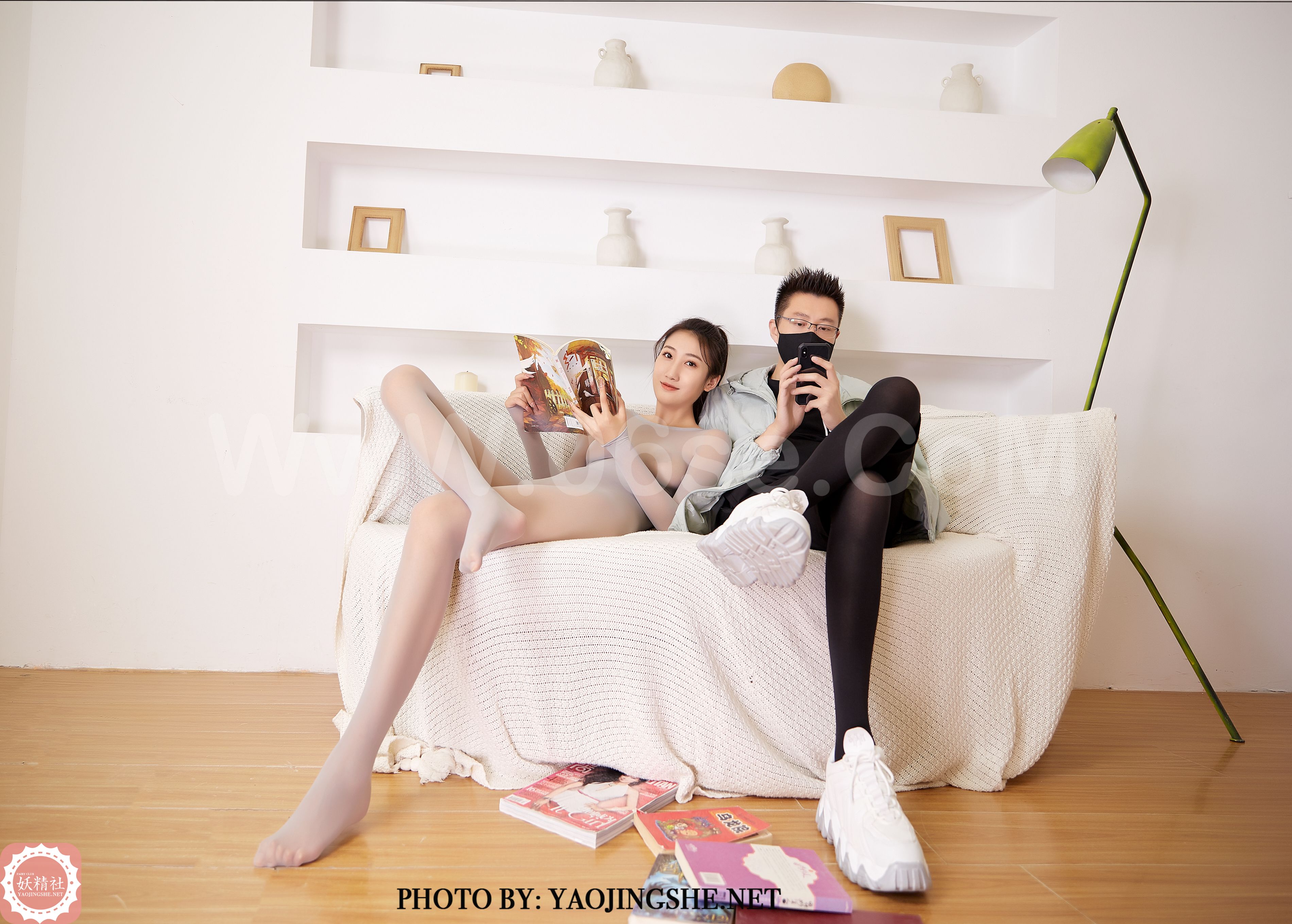 图片[42]-[YaoJingShe 妖精社] T2018《思文-书柜前》[43P-266MB]-六色网