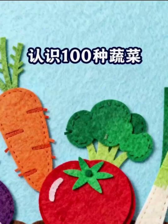 奇妙的蔬菜王国：100种蔬菜英语启蒙 #英语启蒙#零基础英语#英语绘本故事#水果英语#布艺