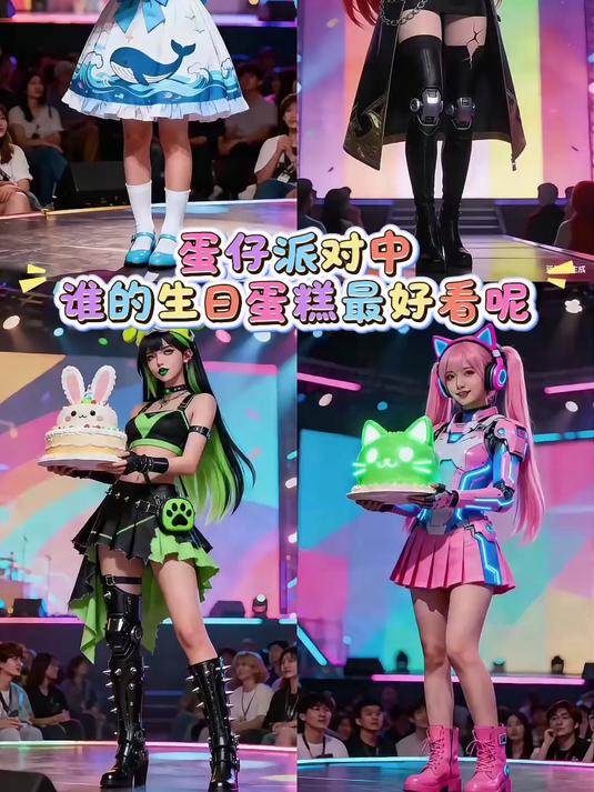 蛋仔女孩谁的生日蛋糕好看呢