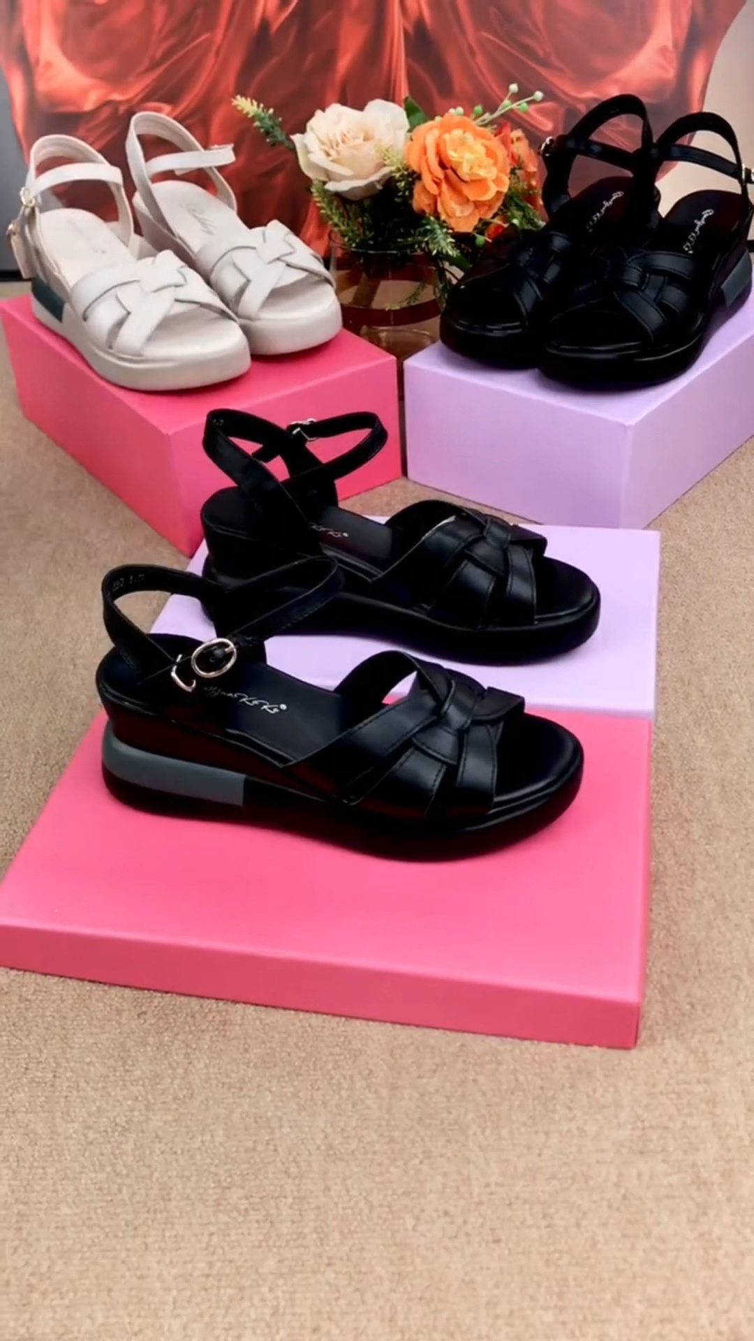 松糕鞋凉鞋,舒适透气