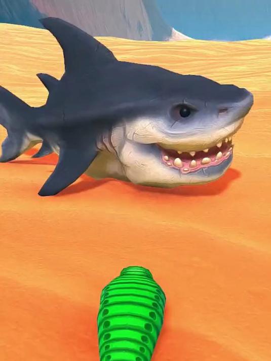 毛毛虫大战巨型鲨鱼王