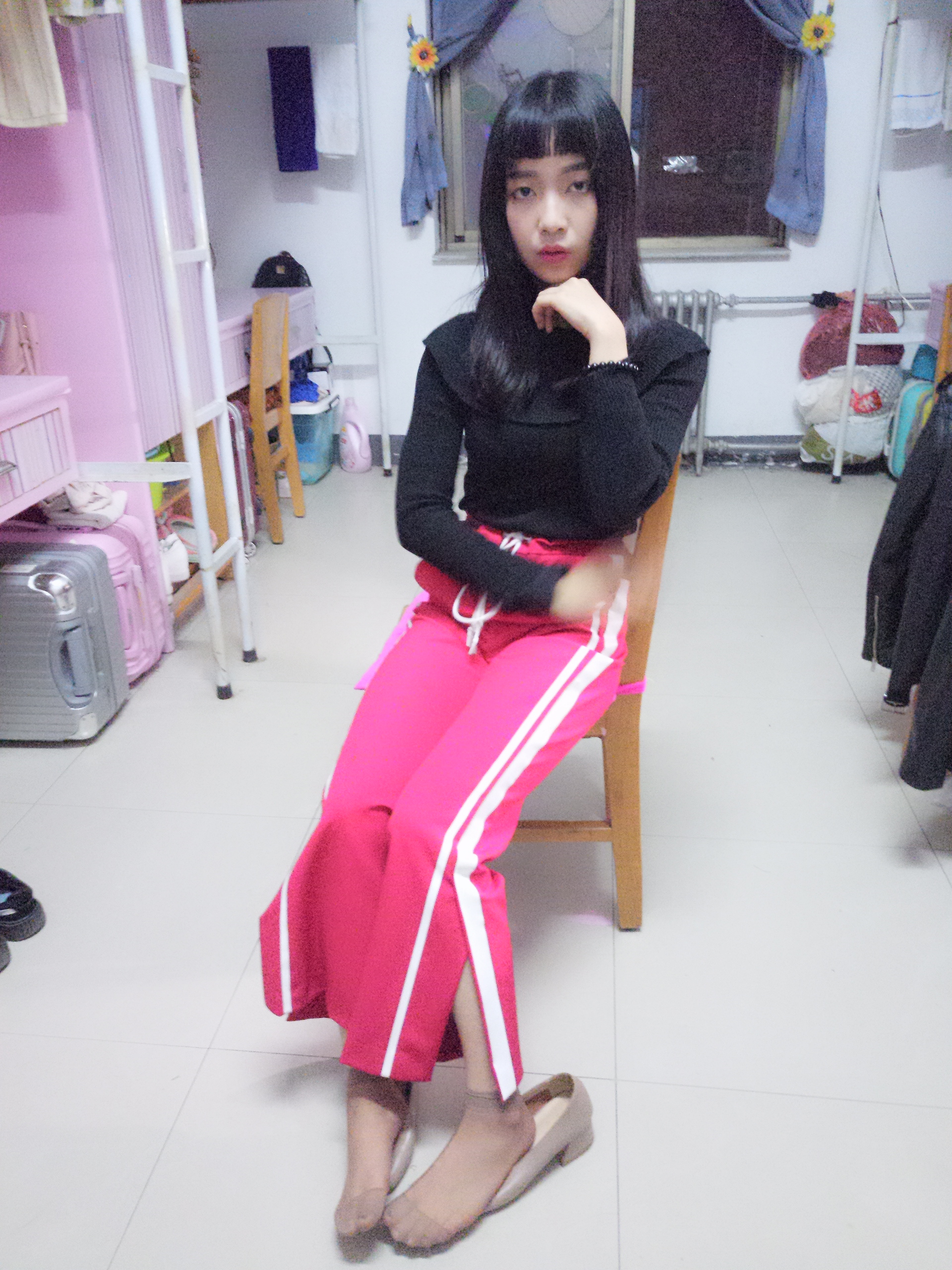图片[54]-学妹校园寝室短丝系列002期 张梦想[104P201M]-六色网