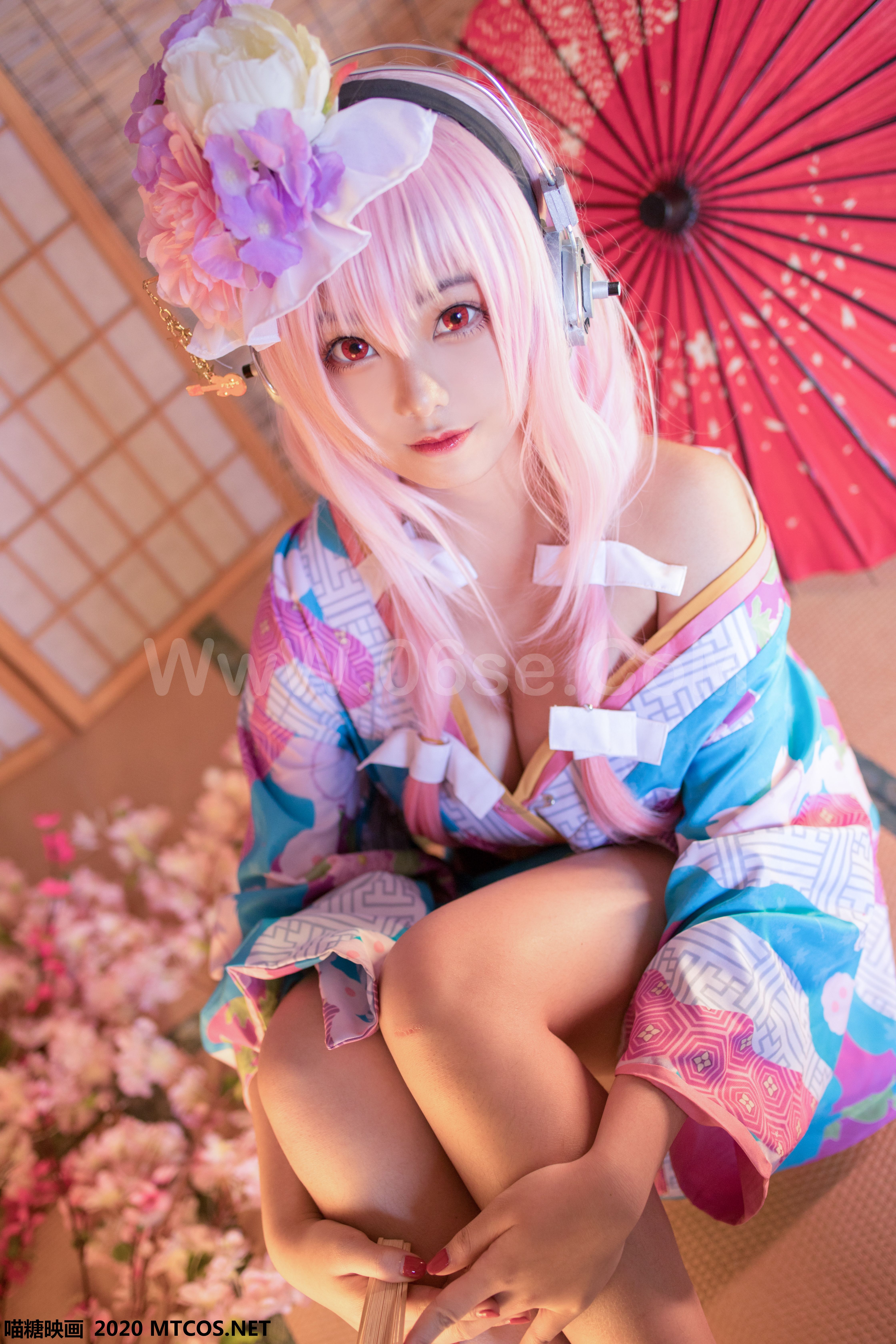 图片[6]-[MTCos] 喵糖映画 Vol.109 蜜汁猫裘 索尼子和服-六色网