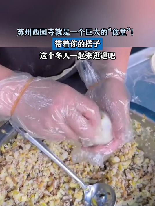 苏州西园寺就是一个巨大的“食堂”!带着你的搭子,冬天来逛逛吧