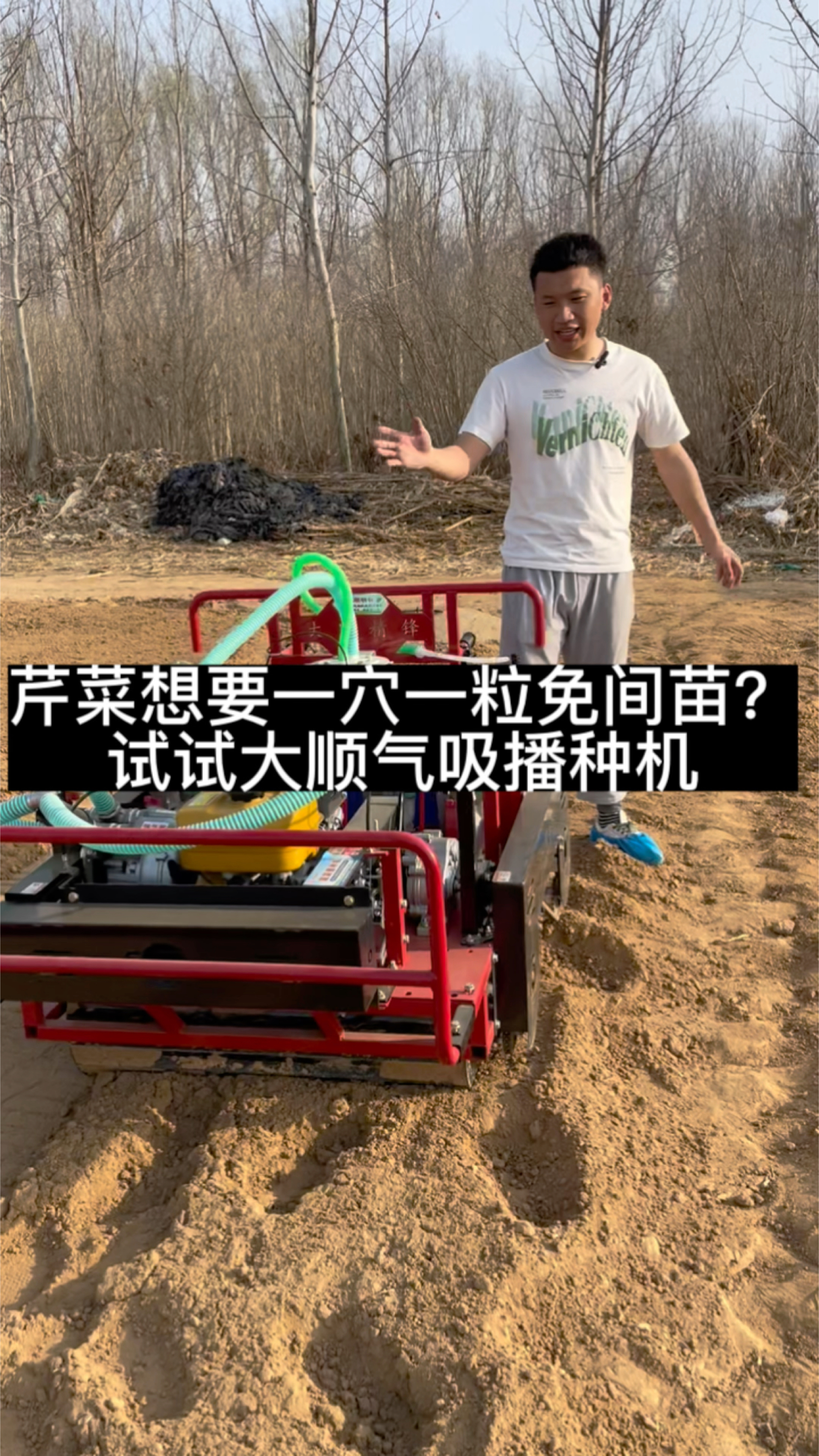 芹菜想要一穴一粒免间苗省时省力?来看看大顺芹菜播种机