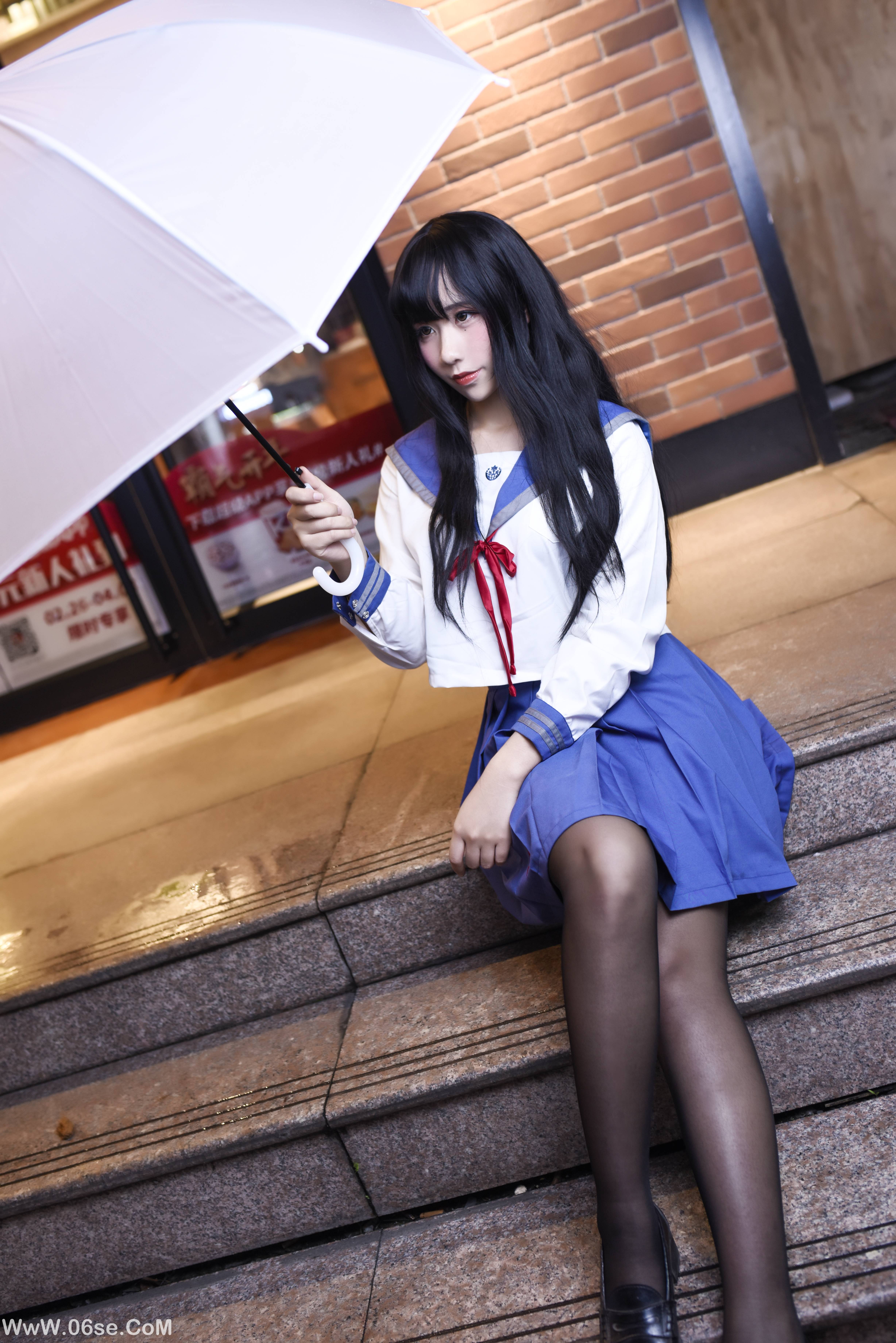 图片[8]-九曲Jean NO.005 – 雨天JK[21P309M]-六色网