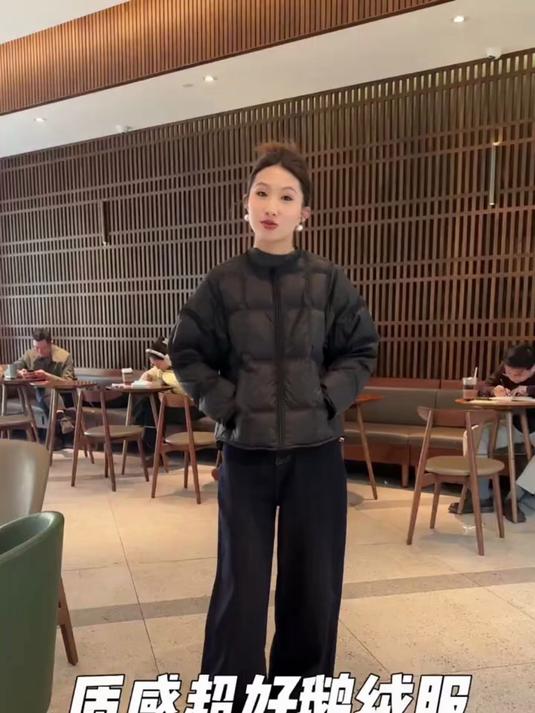 方块小黄鸭升级加厚90白鹅绒韩版宽松圆领拉链立体羽绒服185