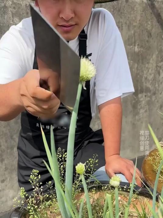 一把好的菜刀,少不了好的锻打材料,轴承钢锻打,斩切两用!#省心宝藏好物#