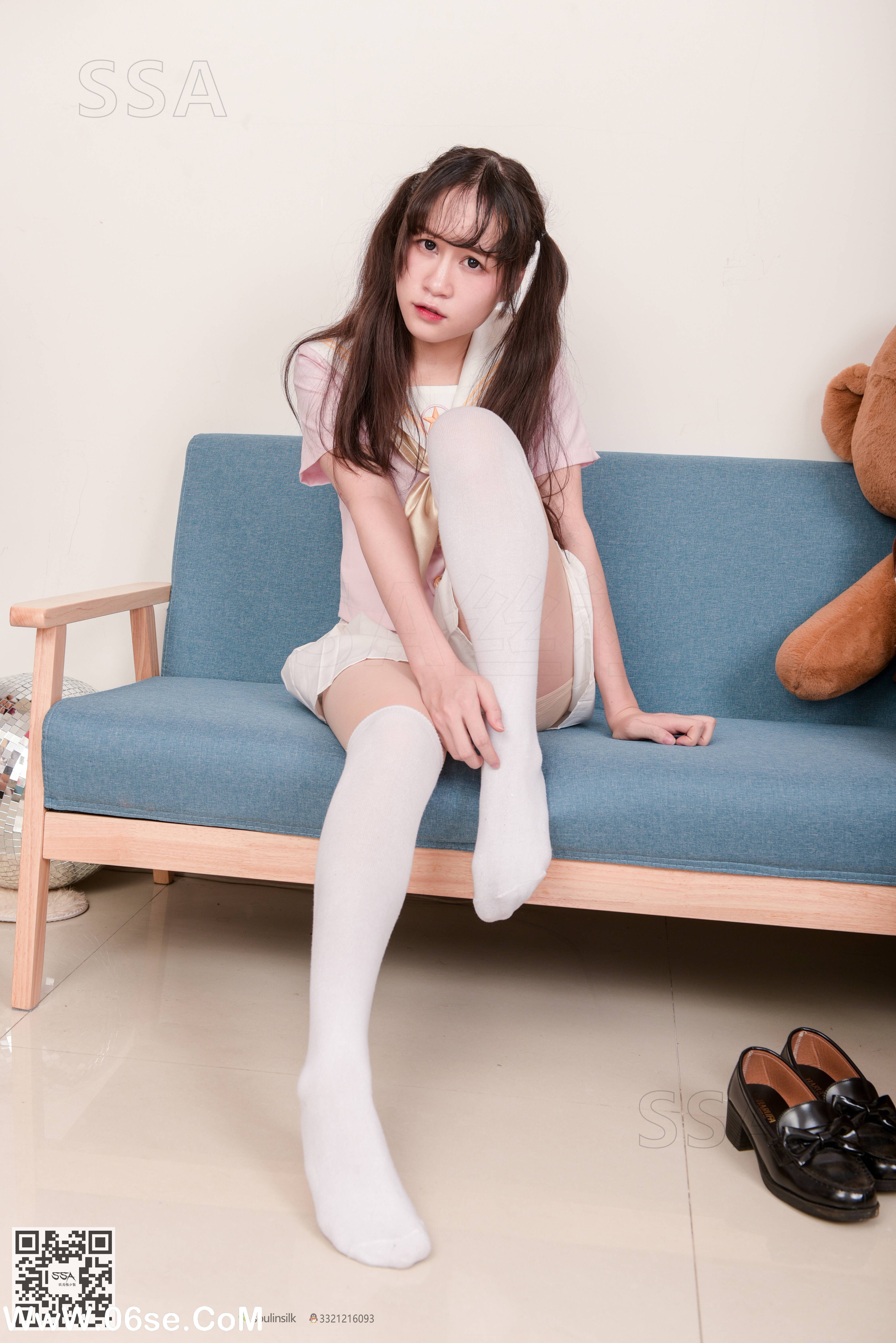 图片[161]-[SSA丝社] NO.144 丹丹 粉色JK制服的穿搭示范[195P2.56G]-六色网