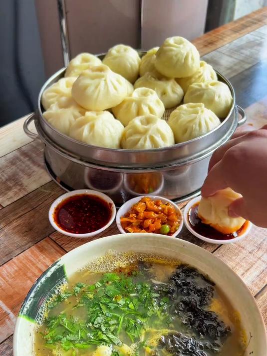 包子咸菜鸡蛋汤,阜阳早餐3.0版 7元吃饱又吃好