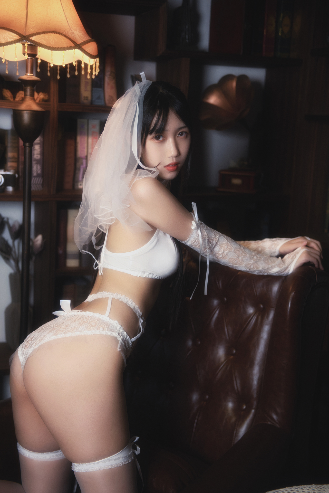 图片[12]-不呆猫 NO.022 — 白色情趣婚纱[24P32M]-六色网