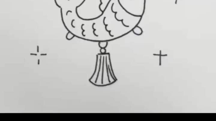 还不会画新春鱼符?跟我一起这样画新春鱼符,简单又可爱～