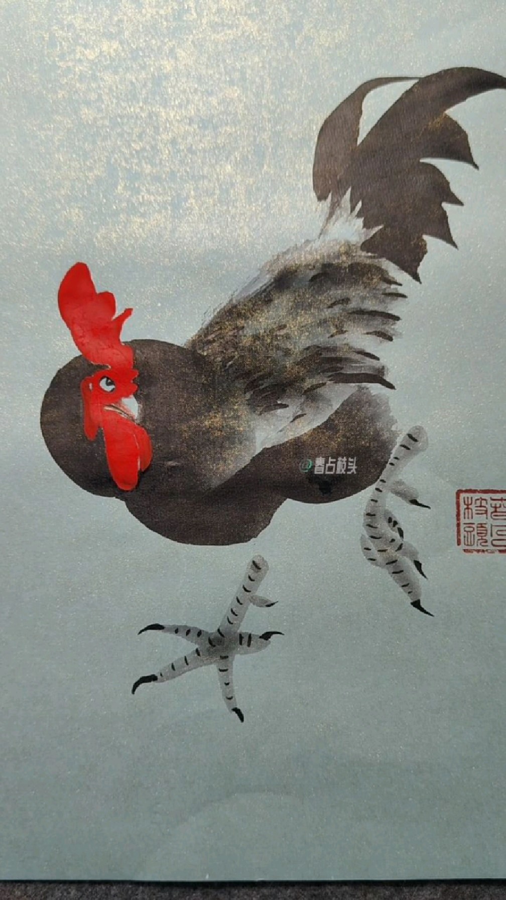 画吉祥如意的大公鸡,一起画吧