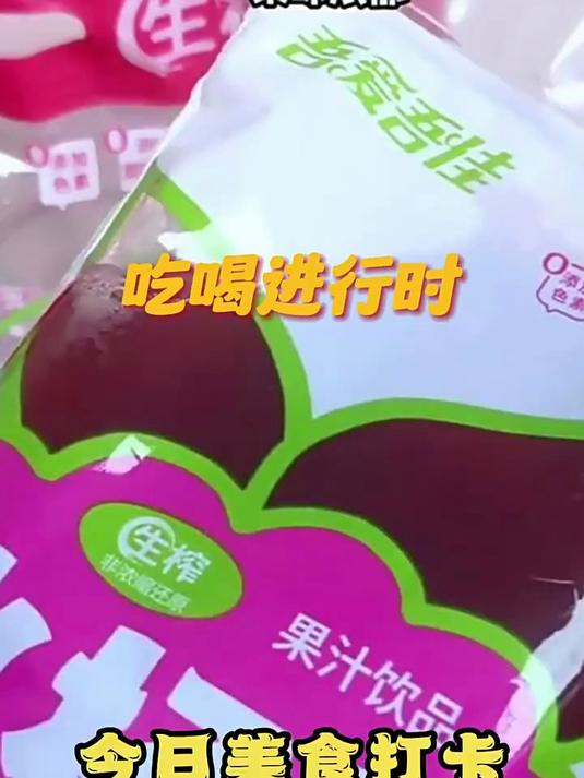 众冠家庭装1升3袋紫苏杨梅汁8小瓶生榨果蔬汁酸梅汤奶茶店