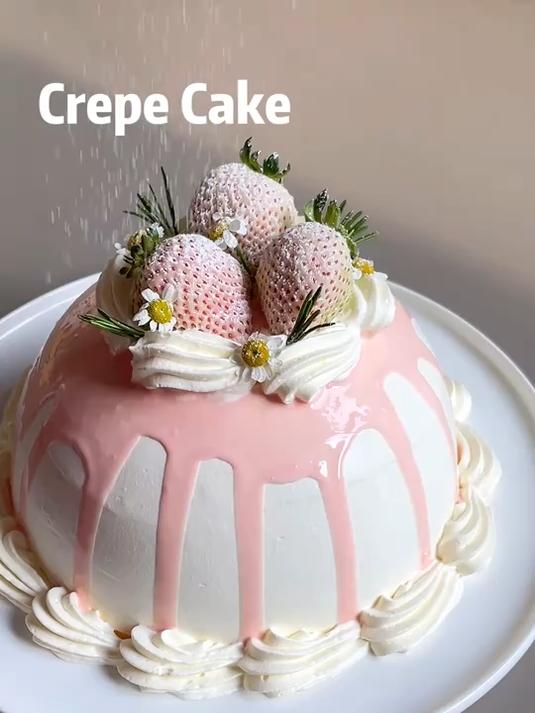 做个好吃的草莓千层蛋糕吧免烤箱免模具家里找个大一点的碗就能做