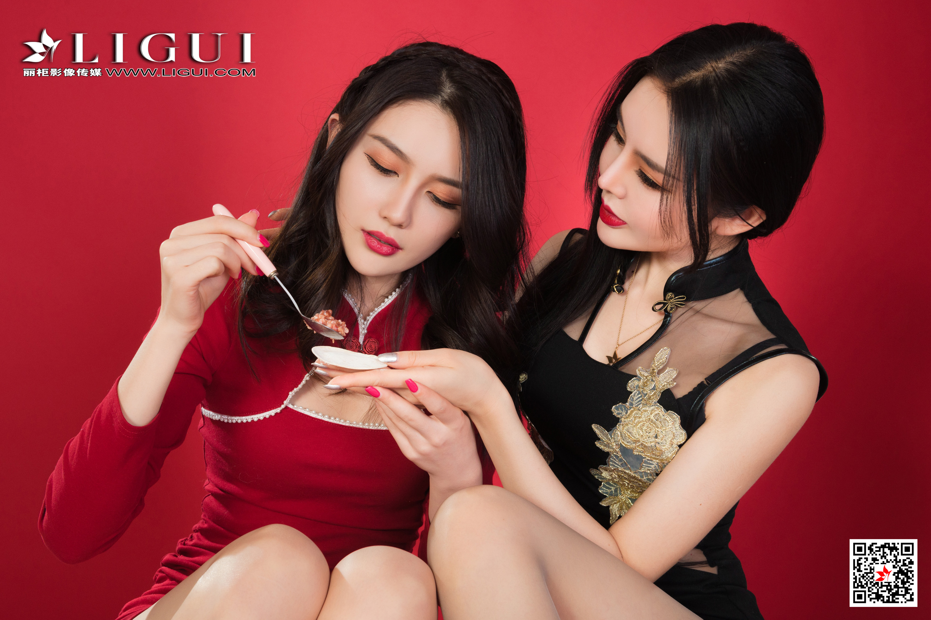 图片[28]-[Ligui丽柜] 2021.02.10 《《双生花 欲饺迎春》甜甜&凉儿-六色网