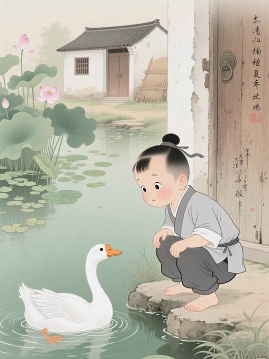 《咏鹅》：骆宾王的启蒙经典