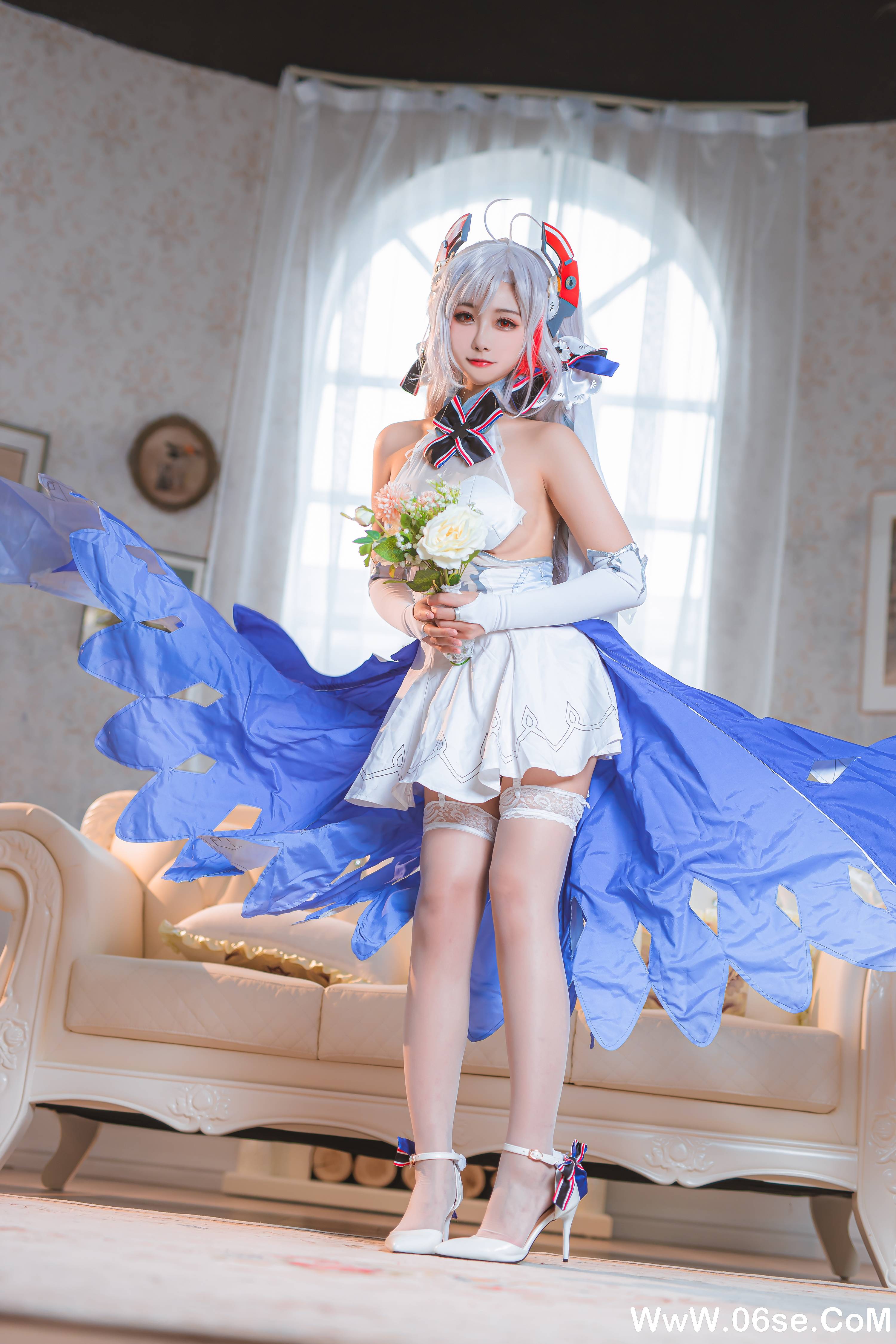 图片[19]-Momoko葵葵 NO.034 — 欧根之花嫁[20P109M]-六色网