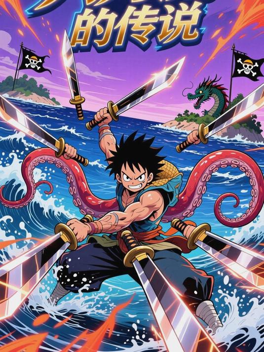 《海贼王》小八:前鱼人海盗团成员章鱼鱼人弃恶从善后助路飞一伙