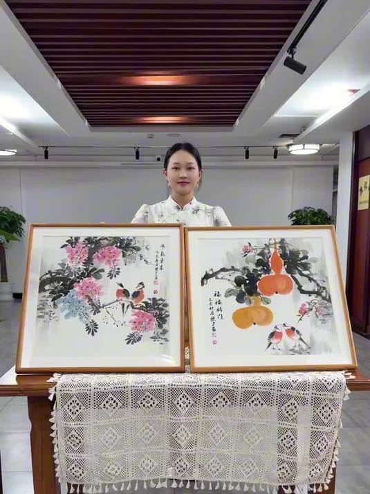 餐厅挂画推荐这两幅手绘作品