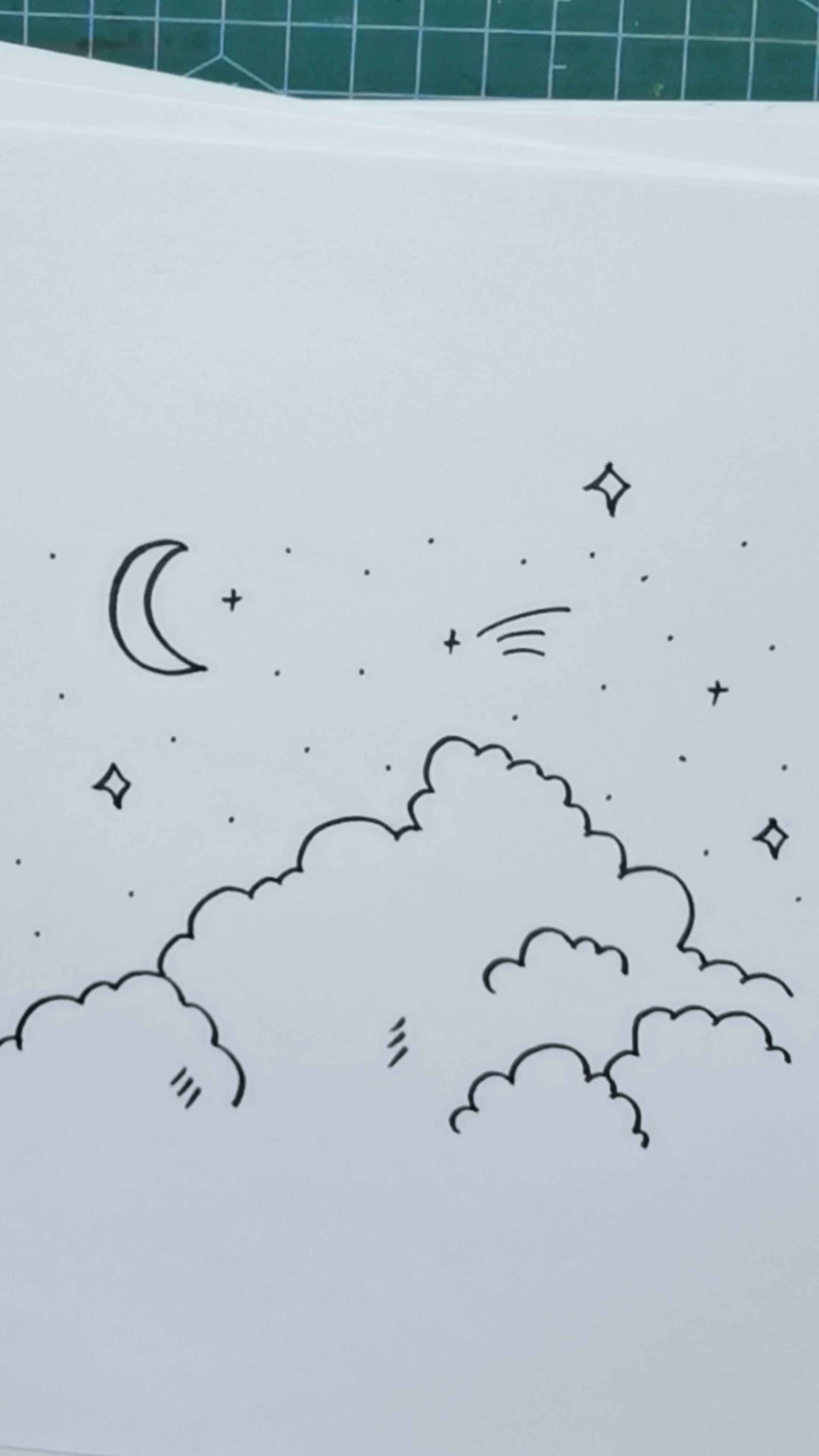Ins风简笔画风景