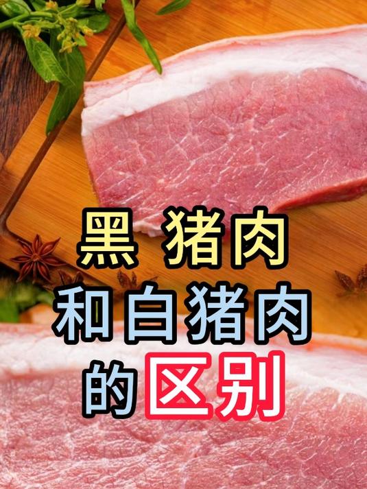 黑猪肉和白猪肉的区别
