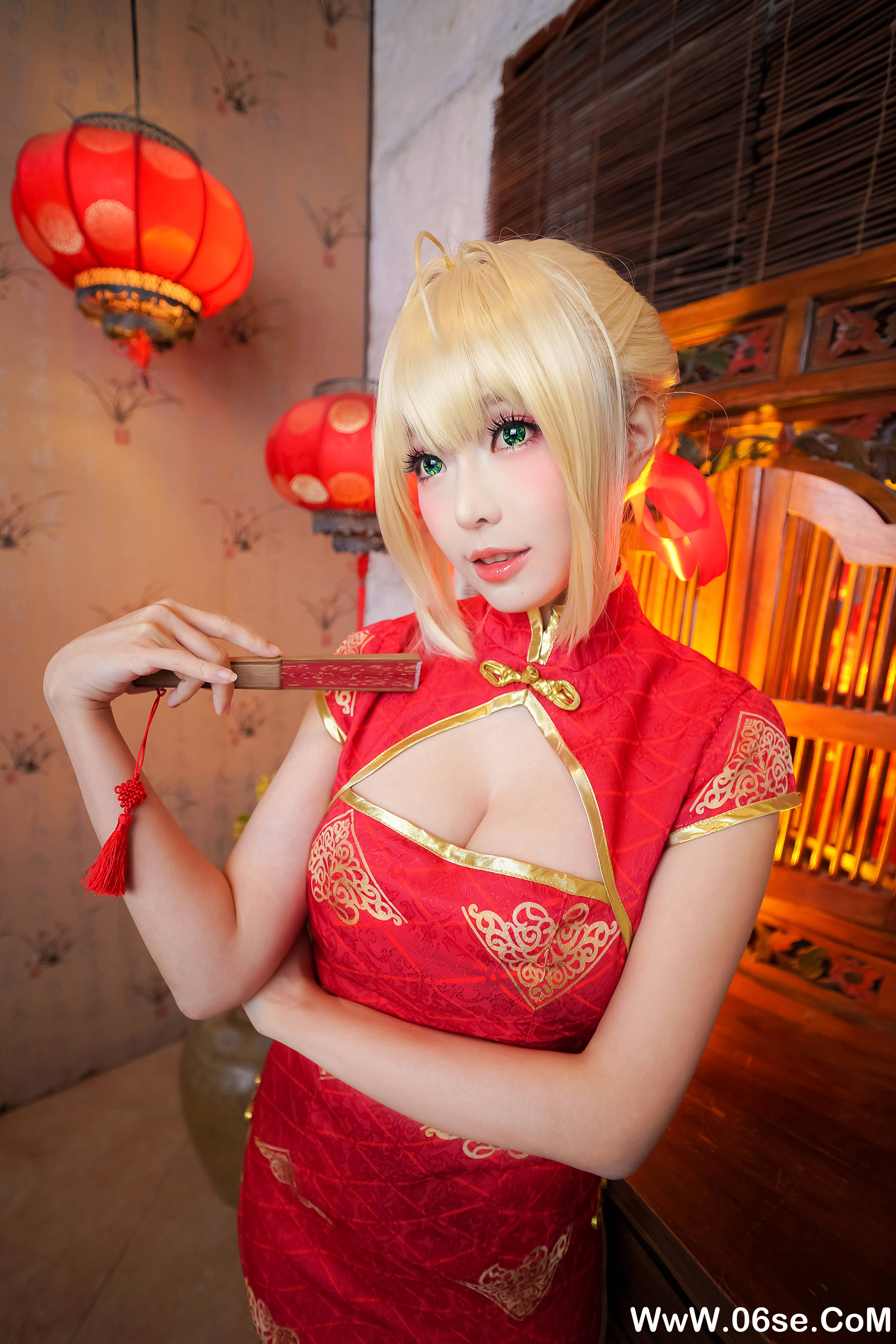 Ely_eee(ElyEE子) NO.029 — 尼禄 红旗袍[21P128M]-六色网