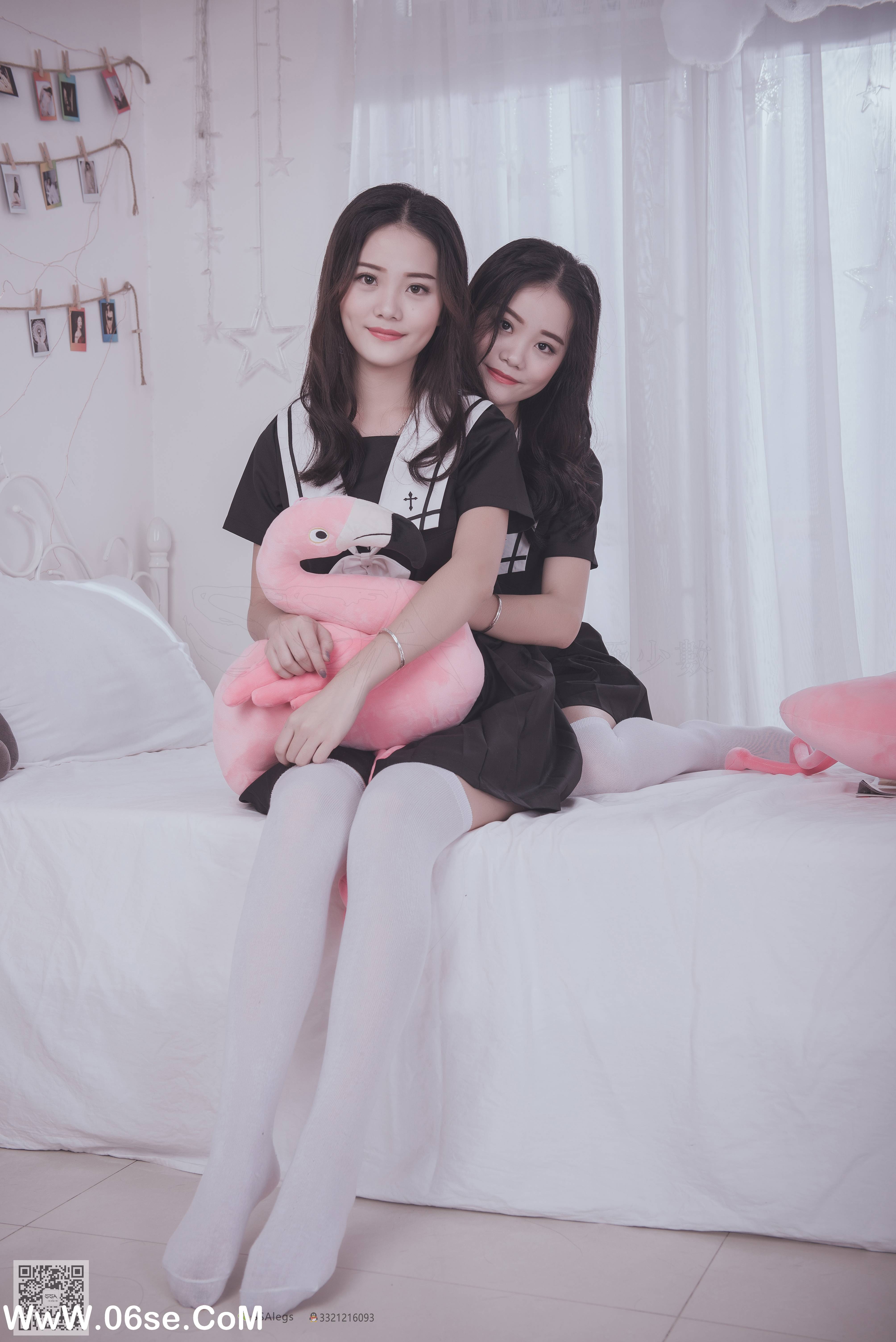 图片[14]-[SSA丝社] NO.028 青青姐妹 姐妹花的JK情[85P928M]-六色网