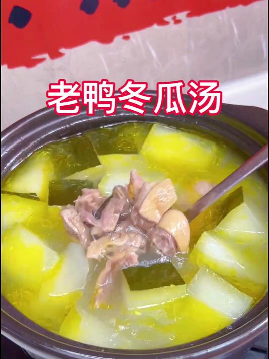 夏天来了记得经常煲这个老鸭冬瓜汤，清热解暑又好喝