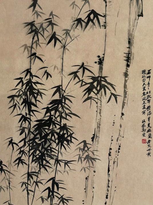扬州八怪郑板桥画“兰竹”，水墨点染中，展清气 弘扬书画艺术