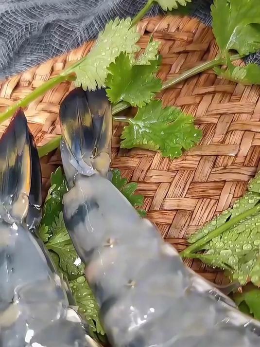 新鲜海捕黑虎虾 yyds！肉厚弹牙似蟹肉，清蒸蘸醋鲜到尖叫