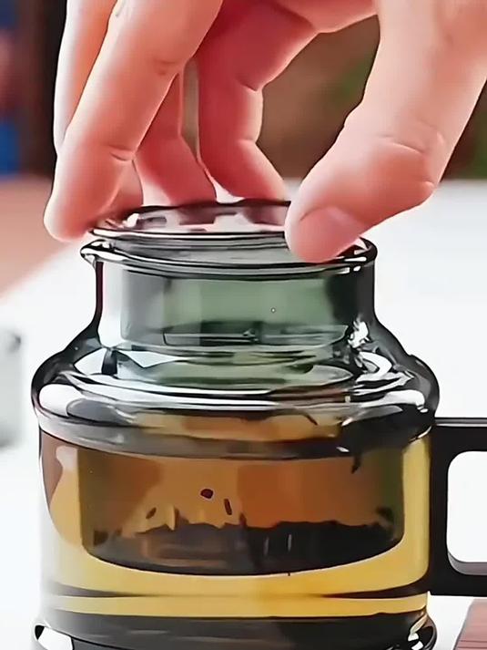 复古烟灰色迷你泡茶壶 高硼硅玻璃 茶具好物之选
