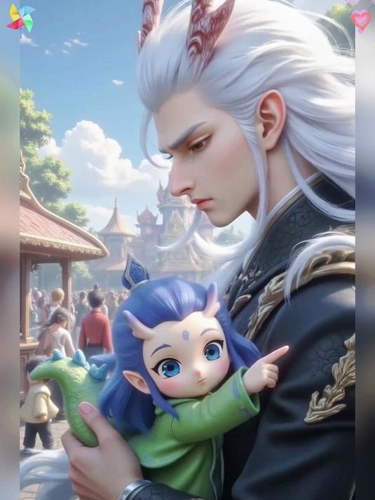 当敖丙小奶龙在迪士尼看中一块香香软软的小蛋糕