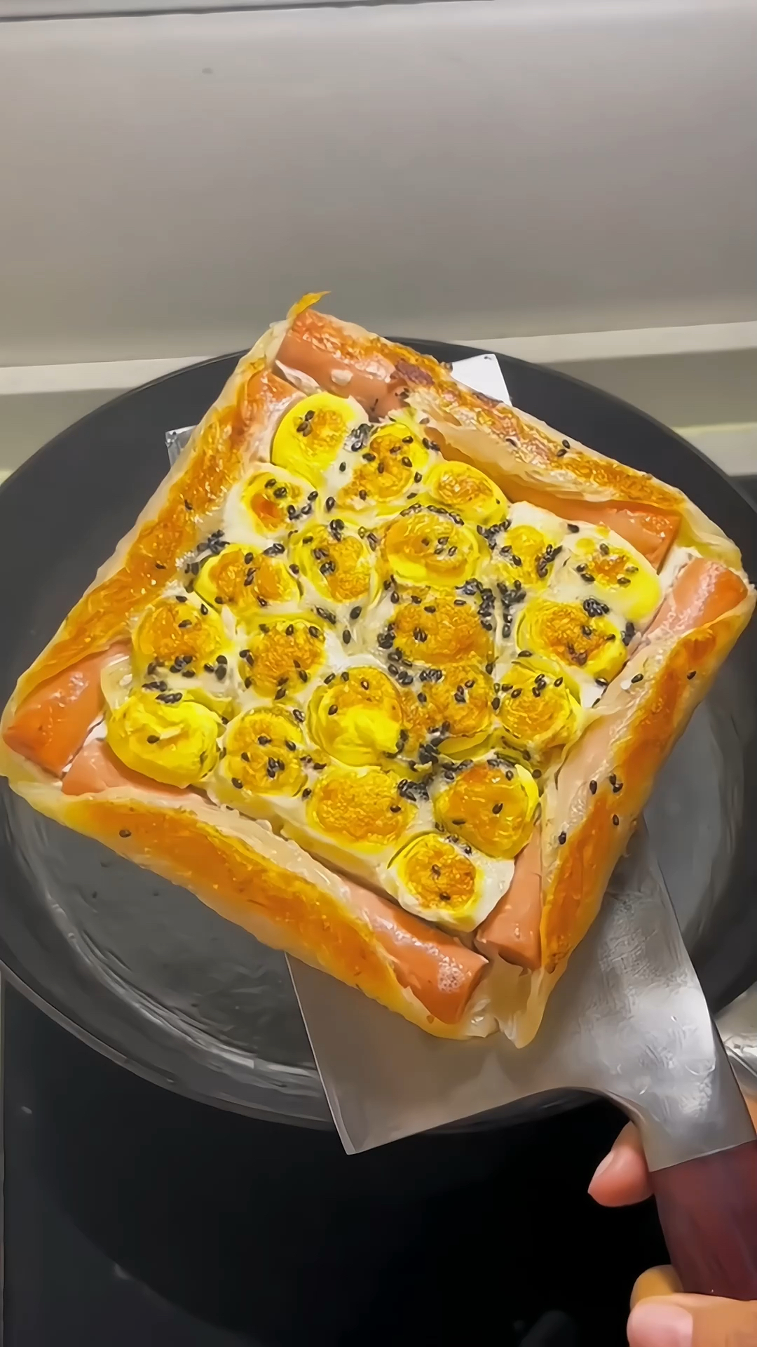 煎蒸鸡蛋面饼