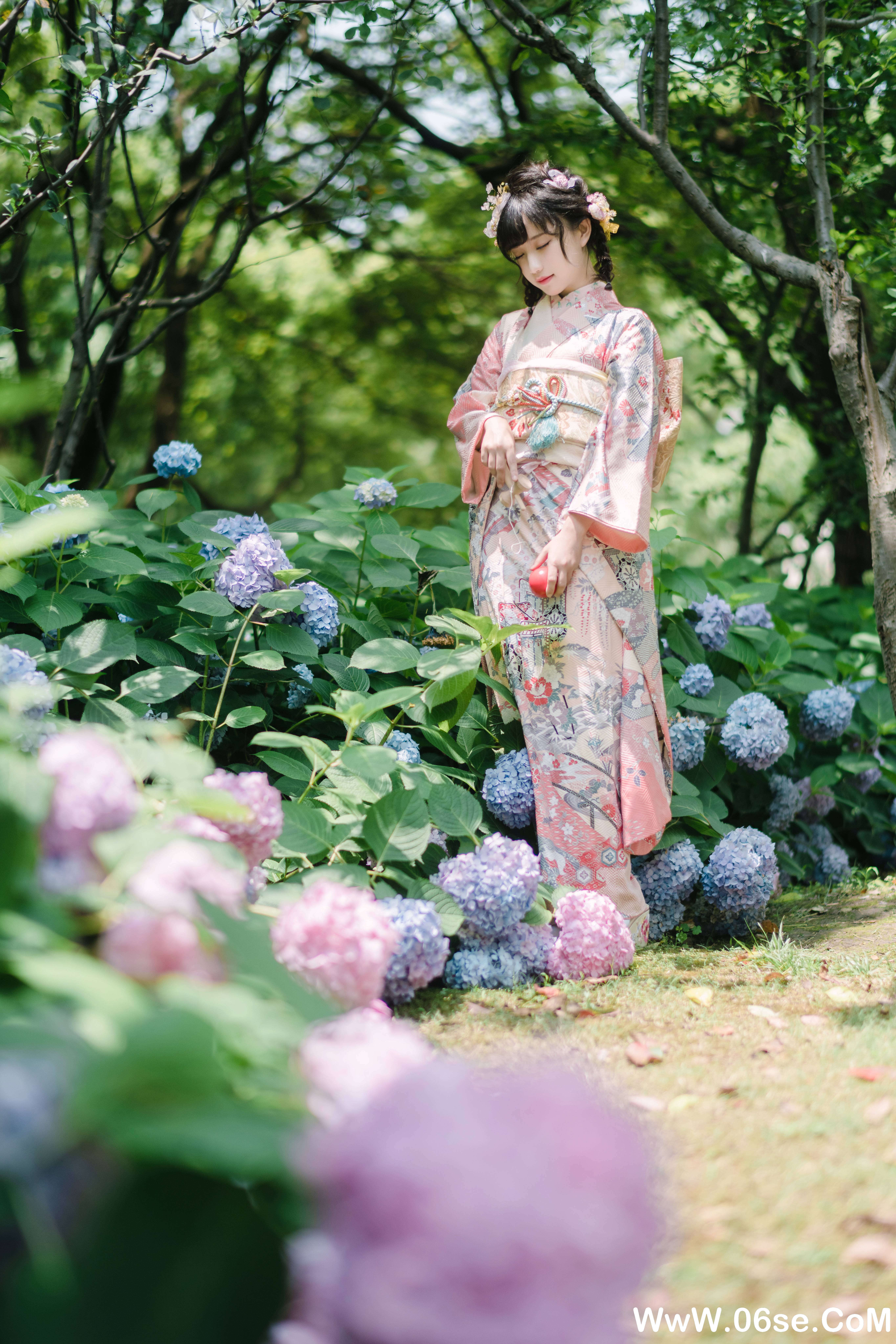 图片[8]-花柒hana NO.009 — 绣球花和服[18P437M]-六色网