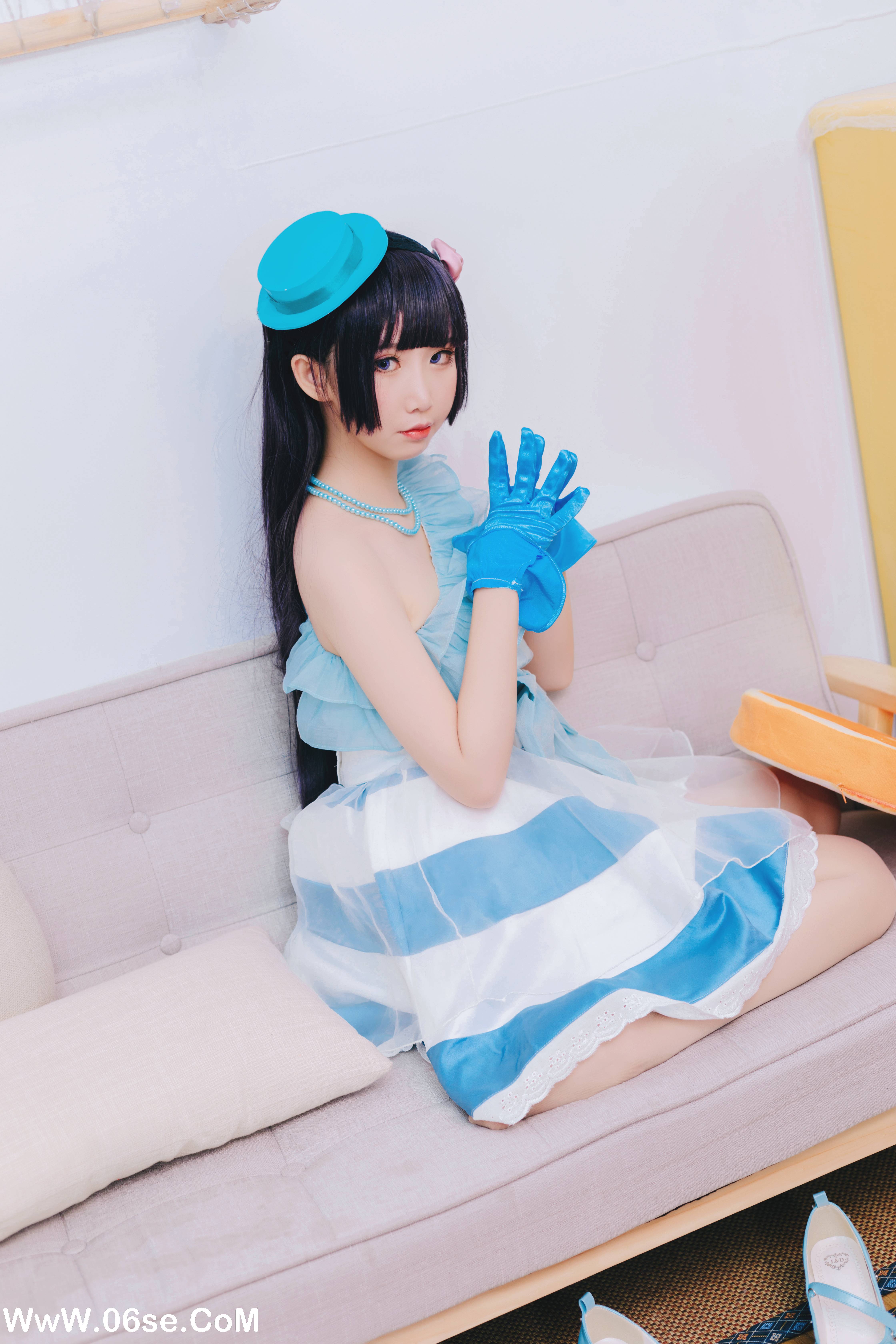 图片[12]-Coser面饼仙儿 NO.018 – 黑猫打歌服[12P128M]-六色网