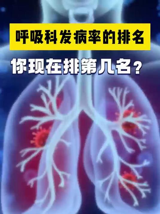 呼吸科发病率的排名,你现在排第几名?医生提醒:一定要定期检查