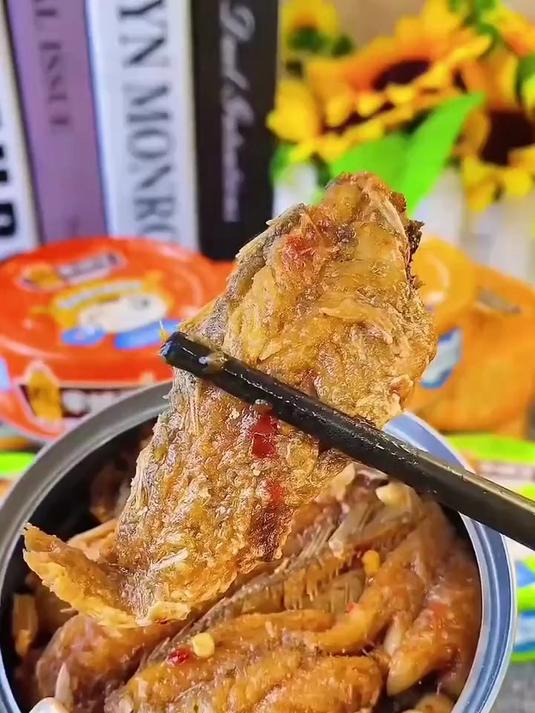 黄花鱼罐头,咬一口,满满的都是黄花鱼肉,五香黄花鱼罐头
