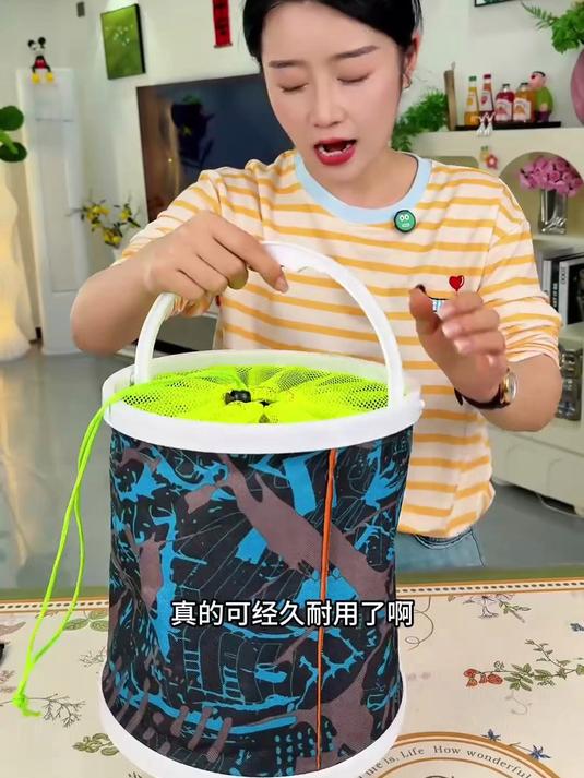 溪流活鱼桶 既能养鱼又能打水 打水还没之前那么费劲