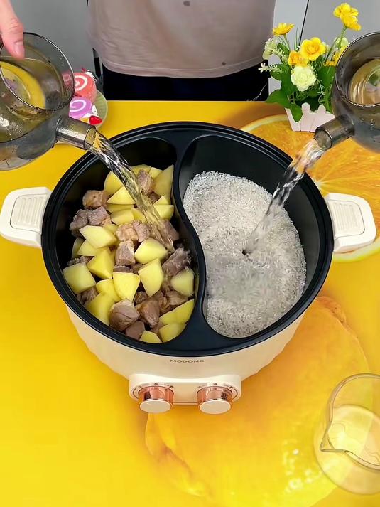 自从有了这个多功能电煮锅,做饭方便多了