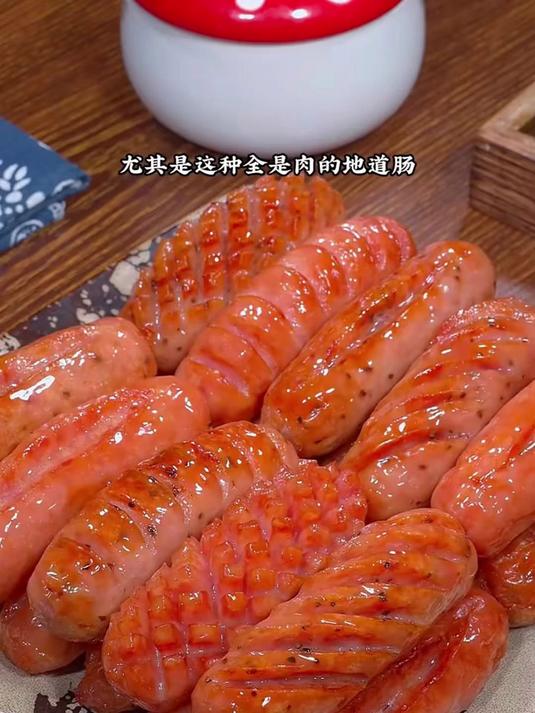 空气炸锅烤鸡肉肠,外酥内软超好吃