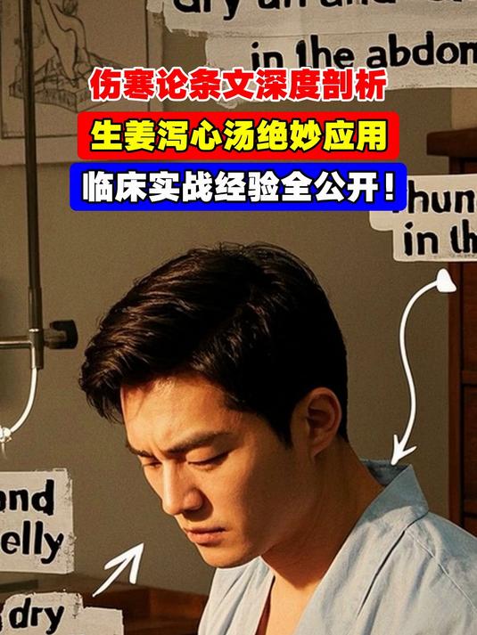 伤寒论条文深度剖析,生姜泻心汤绝妙应用,临床实战经验全公开!
