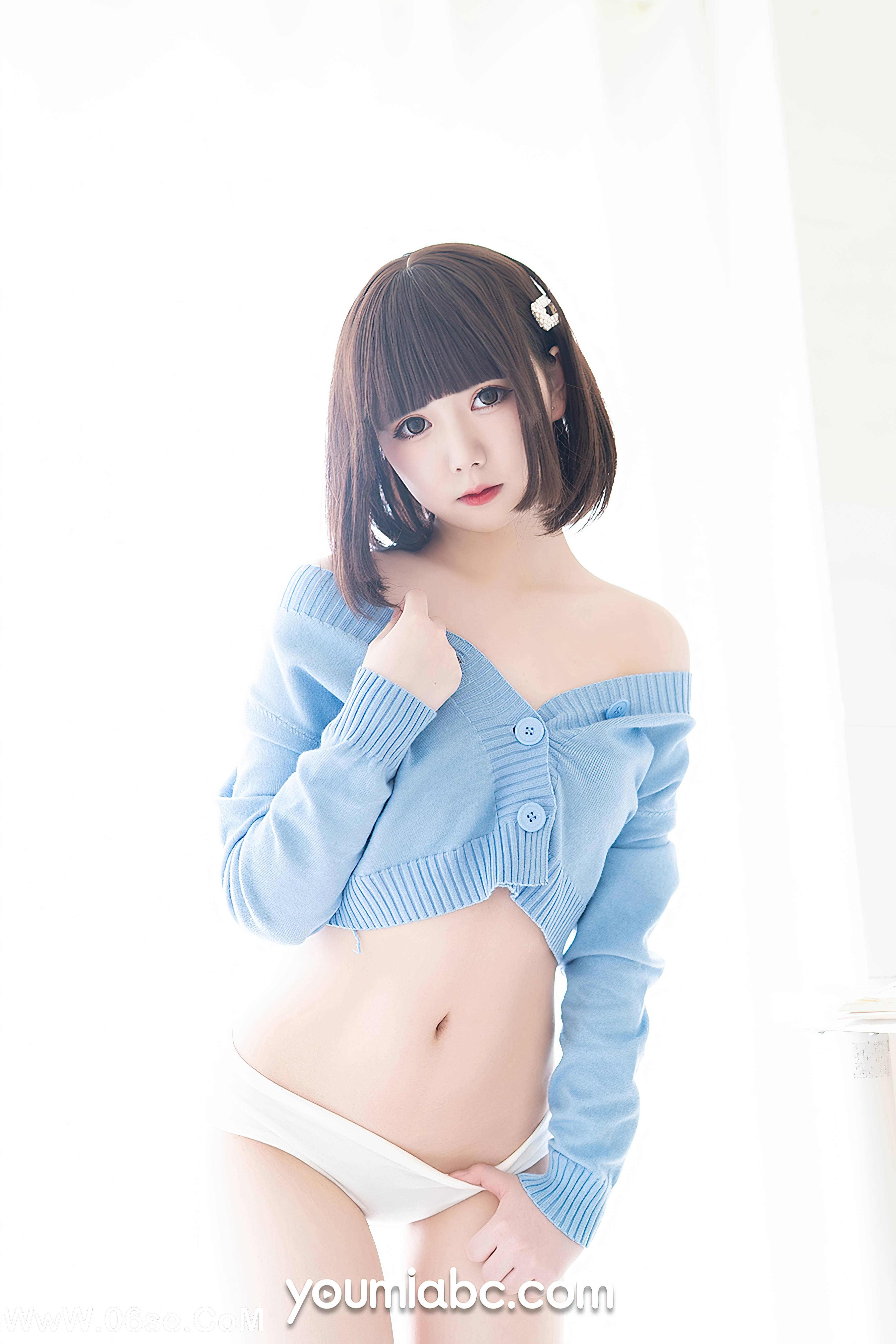 图片[2]-[YouMi尤蜜] 2020.11.30 薄荷蓝之夏 向小圆[34+1P511M]-六色网