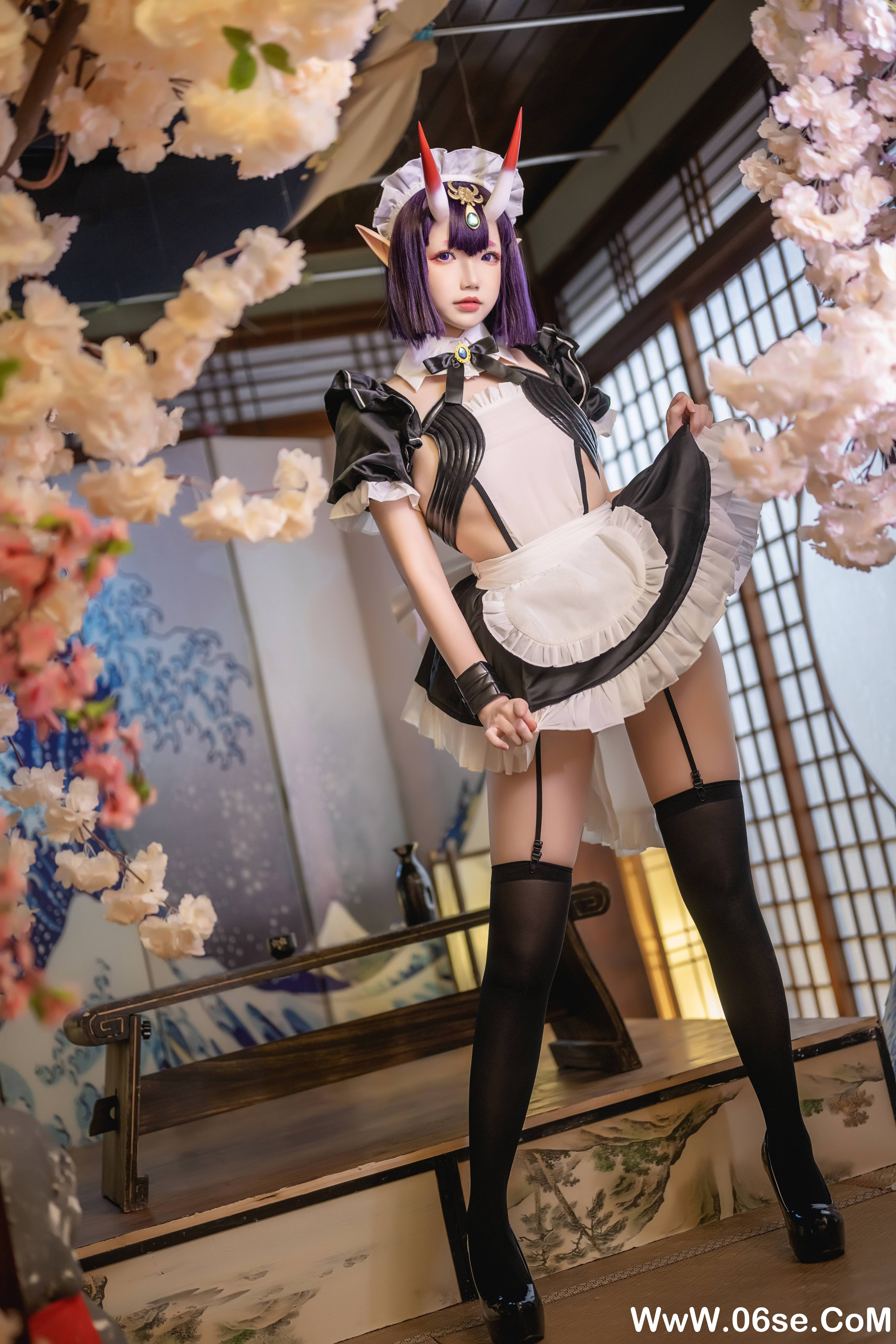 图片[13]-Cos小姐姐雪琪 NO.148 — 酒吞童子女仆[62P+13V1.44G]-六色网
